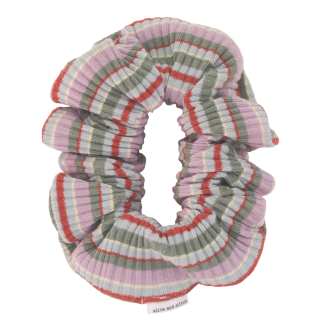 Purple Stripe Scrunchie