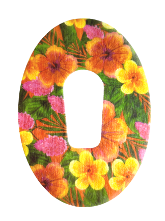 Dexcom G6 Patch: Orange Flower