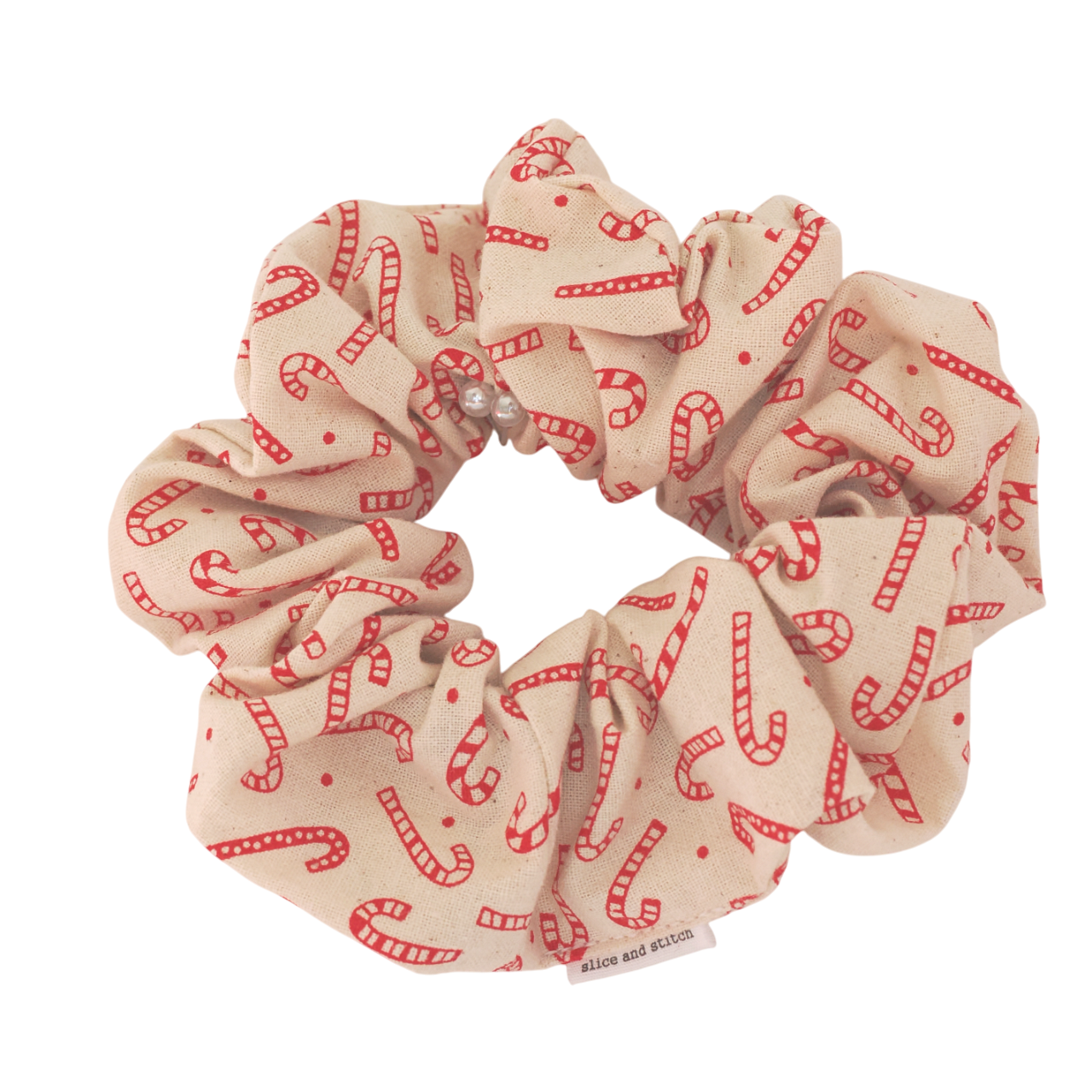 Candy Cane Scrunchie