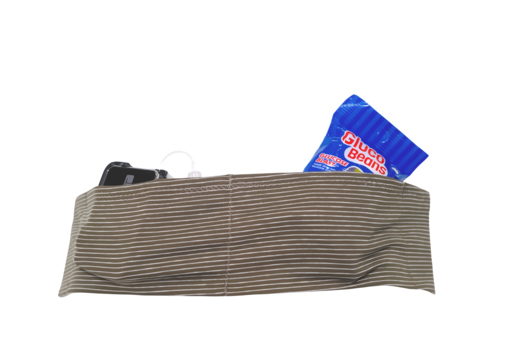 Insulin Pump Belt: Green Stripe