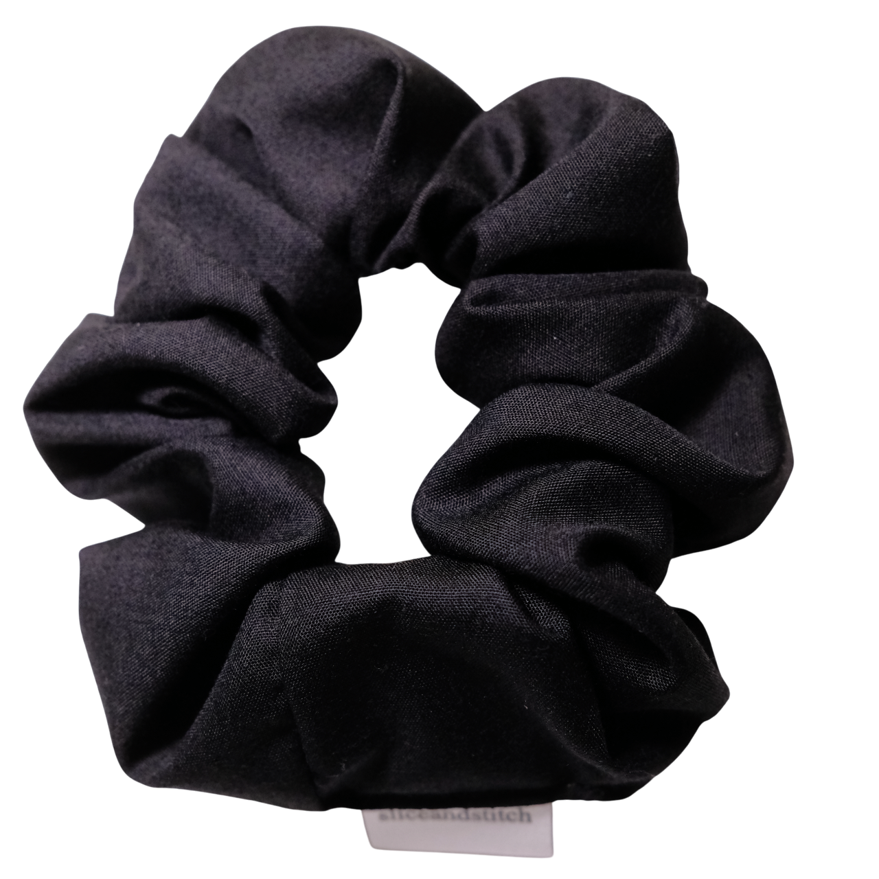 Plain Black Scrunchie