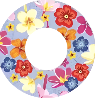 Dexcom G7 Patch: Purple Flower