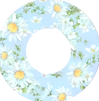 Dexcom G7 Patch: Light Blue Flower