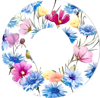 Dexcom G7 Patch: Dark Blue Flower