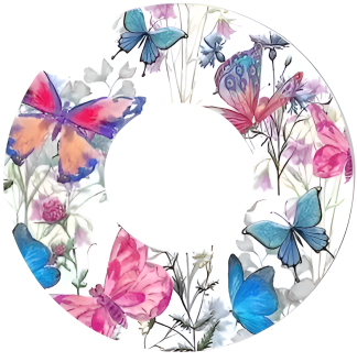 Dexcom G7 Patch: White Butterfly