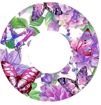 Dexcom G7 Patch: Purple Butterfly