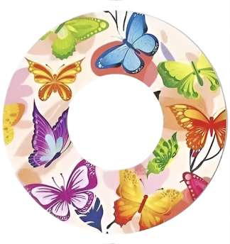 Dexcom G7 Patch: Orange Butterfly