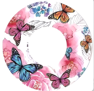 Dexcom G7 Patch: Pink Butterfly